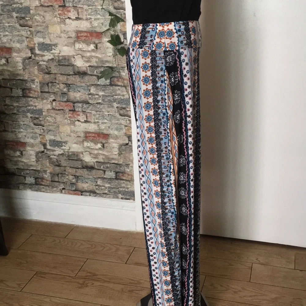 Shosho 🛍️ Capri Pants Blue & Pink Sz Various - Picture 8 of 12